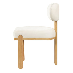 English Elm Mid-century Modern Rattan Cane Back Dining Chair Set Rubberwood Frame Upholstered Seat N768P437935N