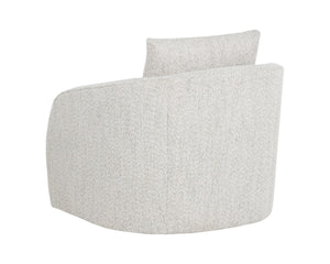 Sunpan WEXFORD Swivel Lounge Chair - Cozy Deco Opal Accent with 360° Motion for Modern Living Spaces 112797