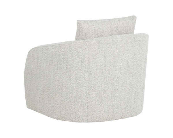 Sunpan WEXFORD Swivel Lounge Chair - Cozy Deco Opal Accent with 360° Motion for Modern Living Spaces 112797