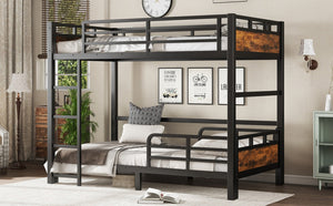 English Elm Twin Xl Solid Pine Loft Bed with Built-in Led Lighting and Storage Shelves W1580S00442