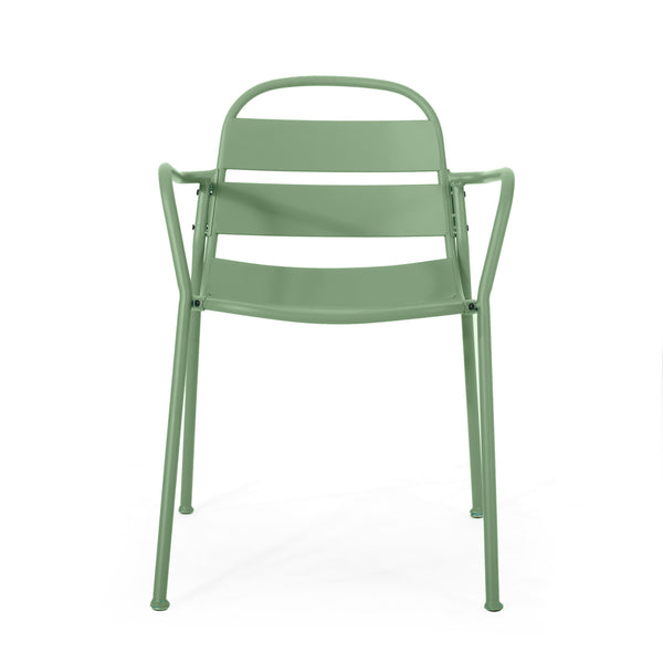 English Elm Christopher Knight Home® - TERRA Contemporary Bistro Set with Matte Powder-Coated Iron Frame, Curved Modern Design for Patio Dark Green N773P278393G