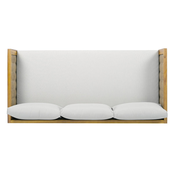 English Elm Christopher Knight Home® - Claremont 3 Seater Daybed With Stylish Rattan Arms & Water-Resistant Cushions For Outdoor Relaxation N770P205570L