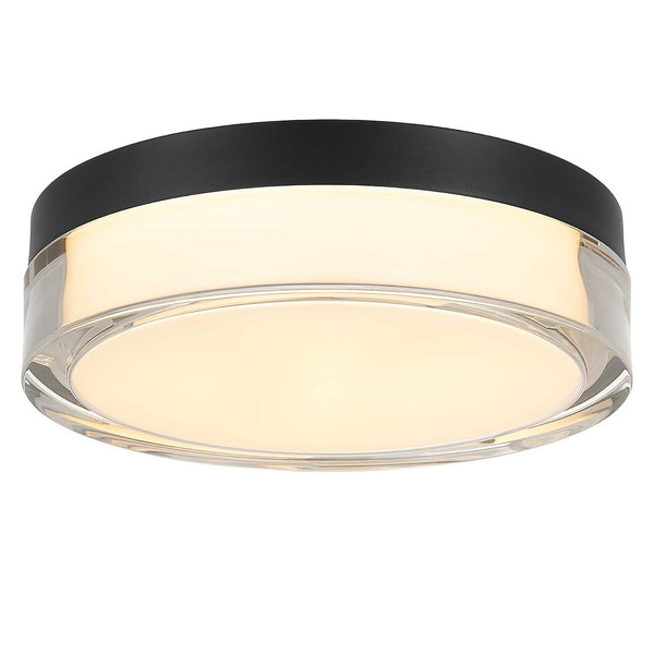 English Elm 9-inch Integrated Led Flush Mount Dimmable Ceiling Light for Kitchen Bath Hallway Black B370P398956