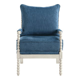 OSP Home Furnishings Kaylee Spindle Chair Navy