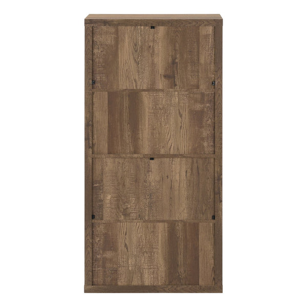 English Elm Bookshelf, 5-Tier Modern Etagere with 3 Adjustable Shelves and Reclaimed Wood-Look Finish, Compact Brown 50 L x 15 W x 7 H B2710P219742