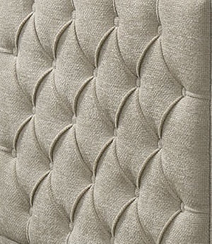 English Elm Transitional Twin Daybed with Diamond Tufted Back and Wood Trim, Versatile Seating & Sleeping Solution Beige 44 L x 39 W x 9 H B2741S00664