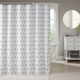 Madison Park Sophie Casual Shower Curtain MP70-6598 Grey