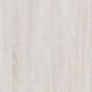 English Elm Geary Coastal 5-Piece Bedroom Set: Chic White Slatted Headboard, Storage Solutions & Relaxed Style B062S00969
