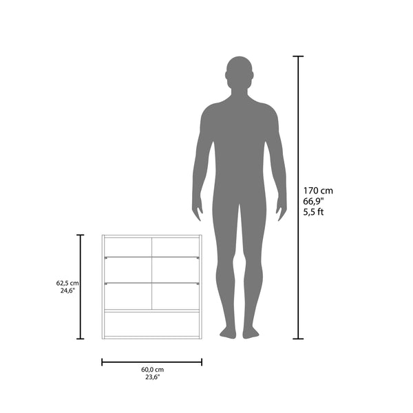 English Elm Medicine Cabinet With Mirror, Open Shelf & 3 Interior Shelves - Stylish Black Storage Solution! B097133184