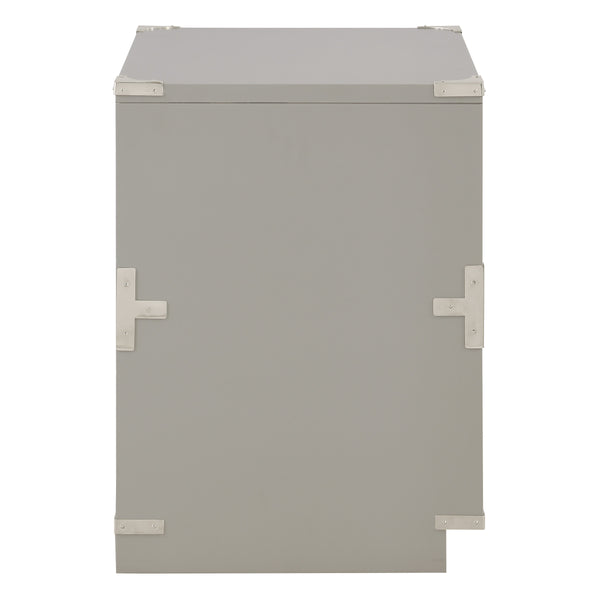 OSP Home Furnishings Wellington 2-Drawer Cabinet Grey
