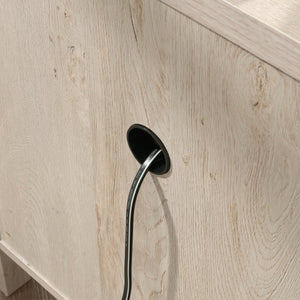 English Elm Night Stand - Stylish Gray Finish, Compact Design With Drawer & Shelf For Organized Bedroom Storage B356P402791