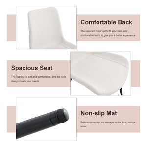 English Elm Table And Chair Set - Elegant 4-Seater Sintered Stone Dining Table With White Pu Chairs For Comfort W1151S04206-GIGA