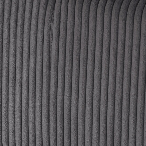 English Elm Chelsea Corner Wedge Chair - Modern Charcoal Corduroy With Plush Comfort & Removable Covers B050P404286