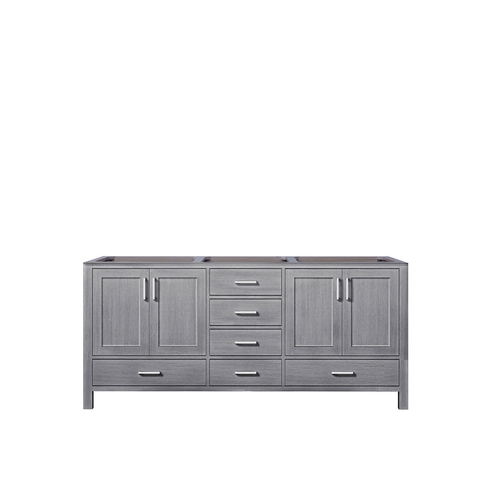 English Elm Distressed Grey Double Bath Vanity 72" W x 22" D - Solid Wood Frame, Soft-Close Drawers, Ample Storage B2731P258915