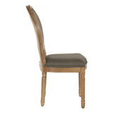 OSP Home Furnishings Lillian Oval Back Chair Klein Otter