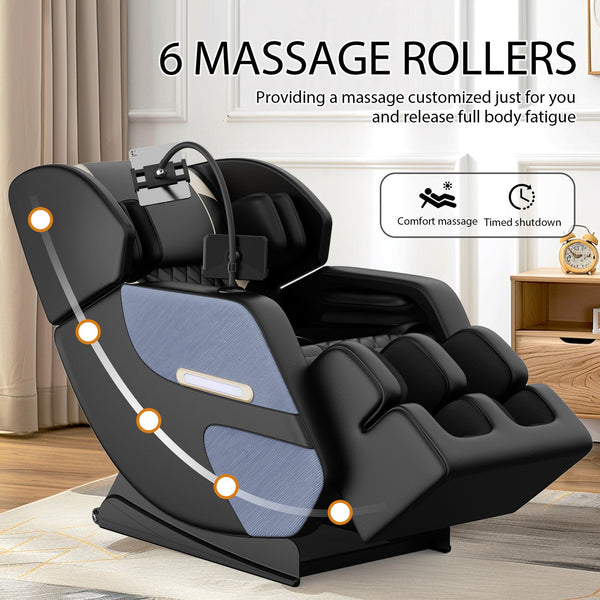 English Elm Massage Chair Recliner - Zero Gravity Full Body Air Pressure System For Ultimate Relaxation & Comfort W1875P224693