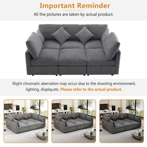 English Elm Swivel Barrel Accent Chair Chenille Tufted Round Club Seat for Living Room Lounge N719S002130E