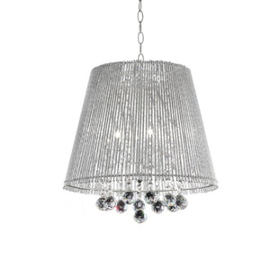 English Elm 19" Tall Ceiling Lamp "Dreamer" - Modern Chrome Design With Crystal Accents For Elegant Interiors B072116224