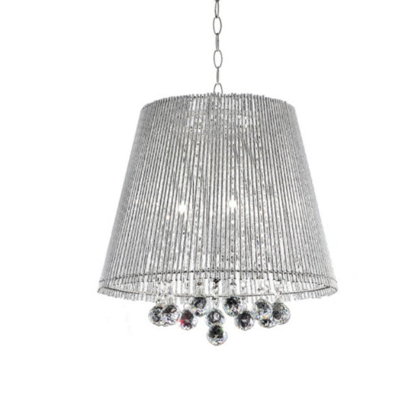 English Elm 19" Tall Ceiling Lamp "Dreamer" - Modern Chrome Design With Crystal Accents For Elegant Interiors B072116224