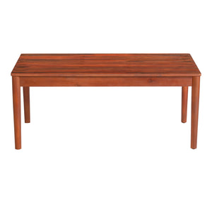 English Elm Christopher Knight Home® - BRYAN Acacia Coffee Table in Mahogany Finish – Rustic Outdoor 36.25" x 20.5" Durable Hardwood Design N776P288482K