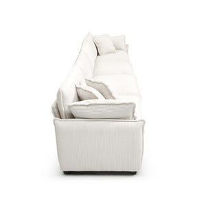 English Elm Corduroy Sofa - Stylish 4-Seater Upholstered Comfort For Modern Living Rooms And Offices, Easy Assembly! W714S00693