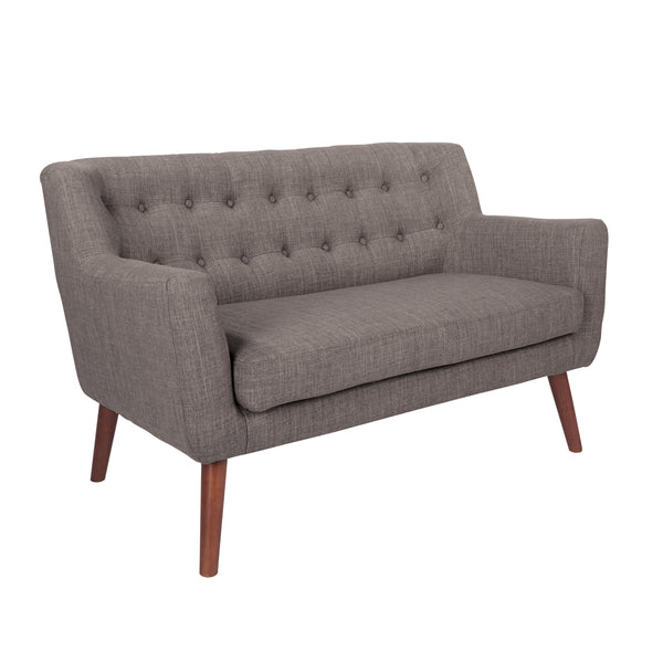 OSP Home Furnishings Mill Lane Loveseat Cement