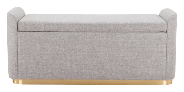 Dobo Storage Bench Gray 109995 Zuo Modern