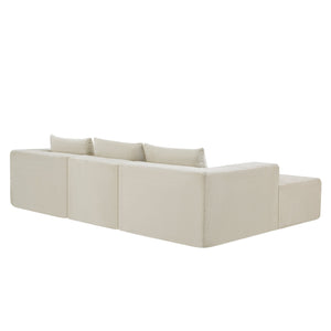 English Elm Christopher Knight Home® - 107" Compressed Sectional Sofas In Elegant Khaki - Modular Design, Cloud-Like Comfort & Durability! N771P346765V_N771P346766V