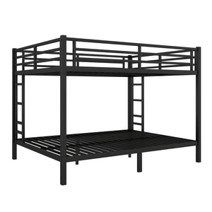 English Elm Metal Queen Over Queen Bunk Bed For Teens & Adults - Sturdy, Space-Saving, Noise-Reducing Design! W1580S00488