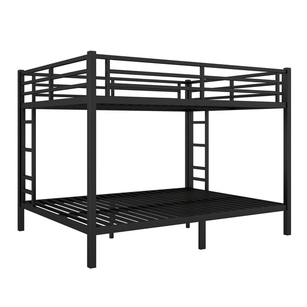 English Elm Metal Queen Over Queen Bunk Bed For Teens & Adults - Sturdy, Space-Saving, Noise-Reducing Design! W1580S00488