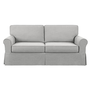 OSP Home Furnishings Ashton Slip Cover Sofa Fog  