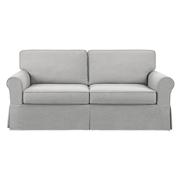 OSP Home Furnishings Ashton Slip Cover Sofa Fog  