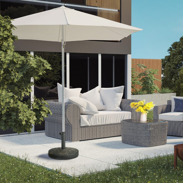 English Elm Outsunny 18" Heavy Duty Patio Umbrella Base - 40 Lbs Concrete Stand With Elegant Bronze Finish W2225P200629-GIGA