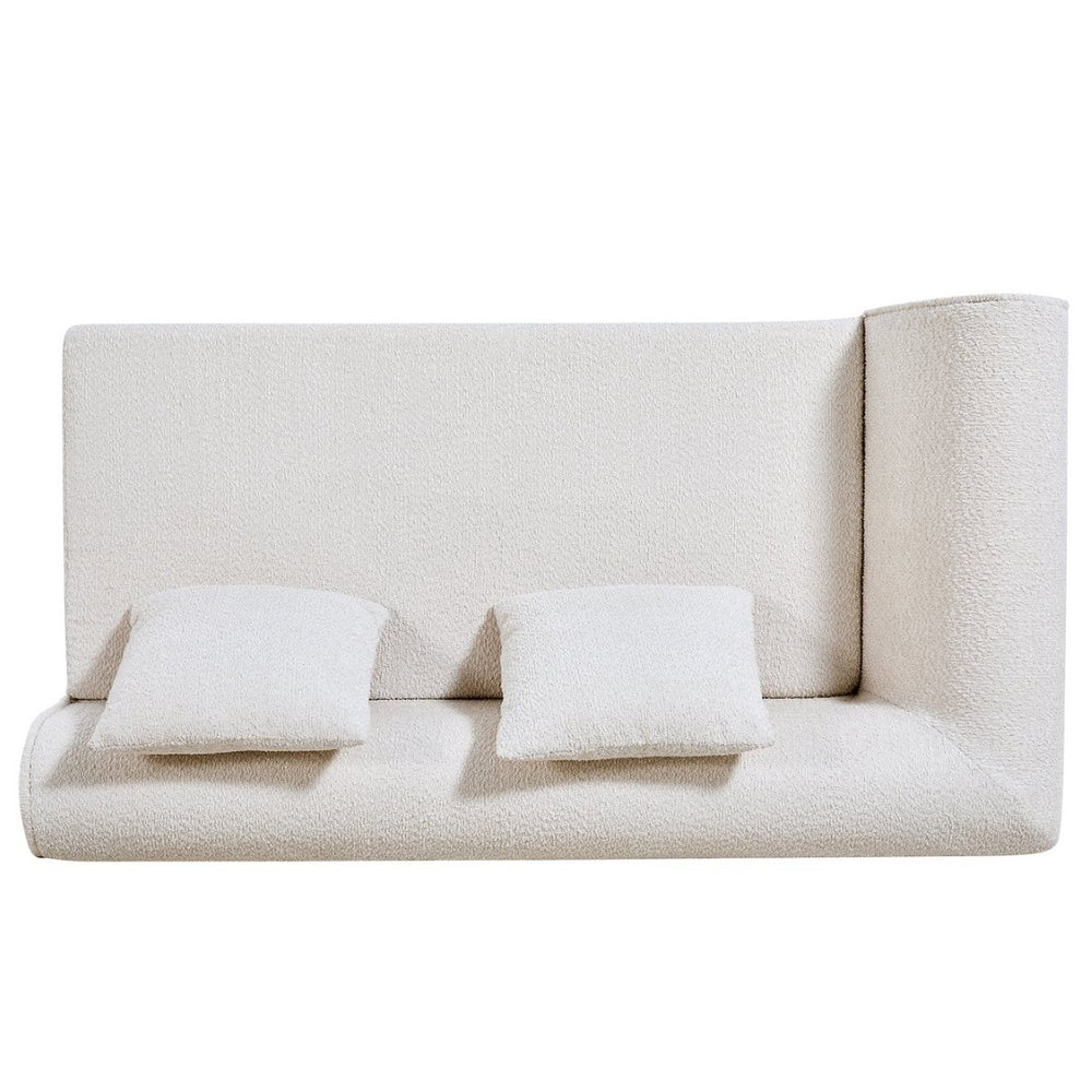 English Elm Package Curved Low-profile L-shaped Sectional Foam Sofa for Modern Living Rooms N767P366010A