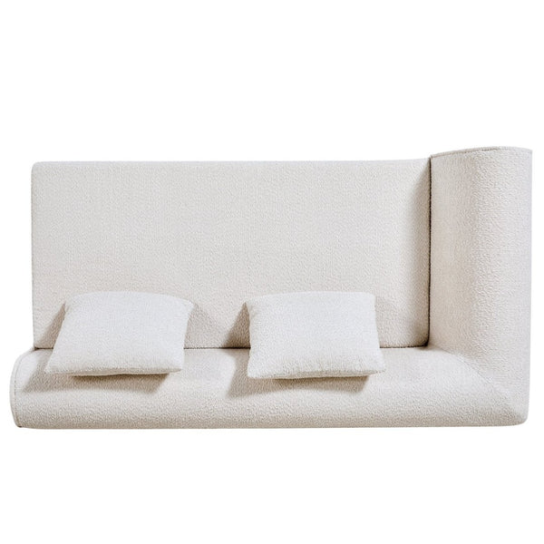 English Elm Package Curved Low-profile L-shaped Sectional Foam Sofa for Modern Living Rooms N767P366010A