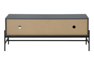 English Elm Tv Stand, 60 Inch Grey Laminate Console For Modern Living Room, Office, With Hidden Cable Management B2710P219109-GIGA