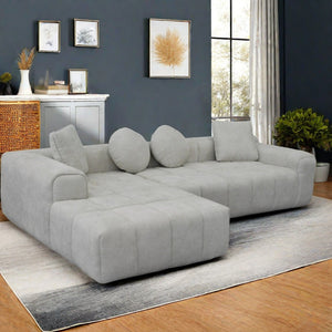 English Elm Modern Chenille Tufted Sleeper Sofa with Usb Port and Storage for Guest Rooms W1183S00008