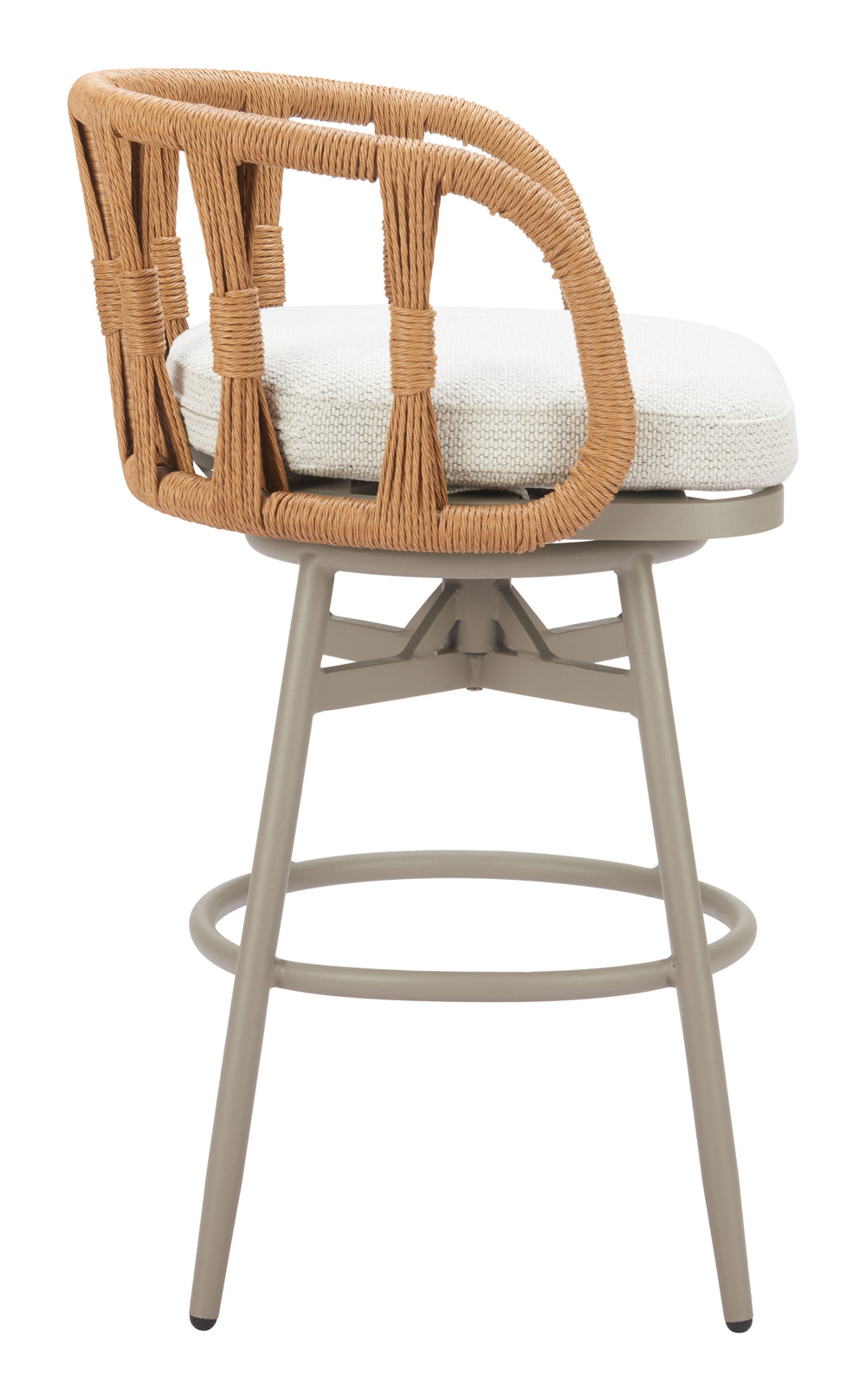 Zuo Modern Safal Swivel Barstool - Stylish Multicolor Design With Durable Fabric & Modern Hospitality Appeal Multicolor 100% Polyester,Aluminum,100% Polyethylene 704143-zuo-modern