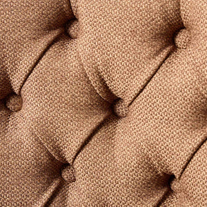 English Elm Nikki Modern Tufted Linen Dining Chair with Solid Wood Frame, High-Rebound Cushion, Nailhead Trim, 300 lb Capacity Coffee W1143P233649