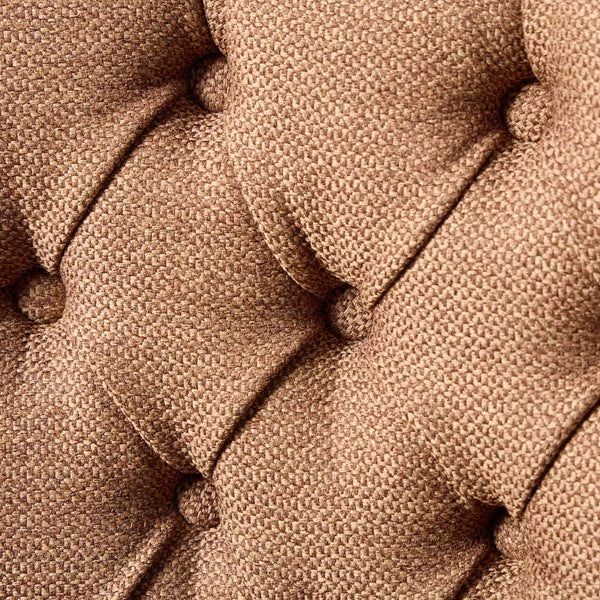 English Elm Nikki Modern Tufted Linen Dining Chair with Solid Wood Frame, High-Rebound Cushion, Nailhead Trim, 300 lb Capacity Coffee W1143P233649