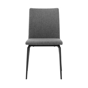 English Elm Lyon Upholstered Dining Chairs Set of 2 Geometric Metal Frame Modern Seating B2736P464865