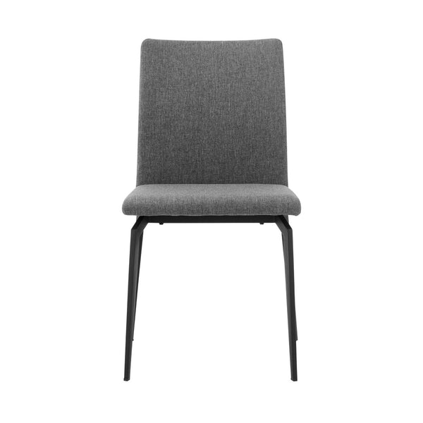 English Elm Lyon Upholstered Dining Chairs Set of 2 Geometric Metal Frame Modern Seating B2736P464865