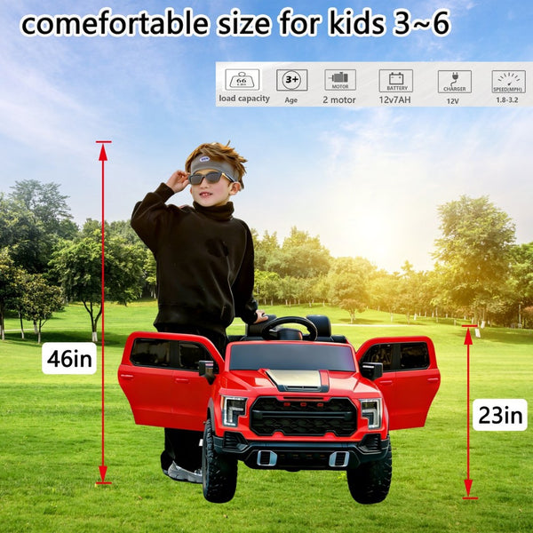 English Elm 12v Kids Ride-on Toy Car with Parental Remote Shock Absorbing Safe Slow Start Red W1760P426776