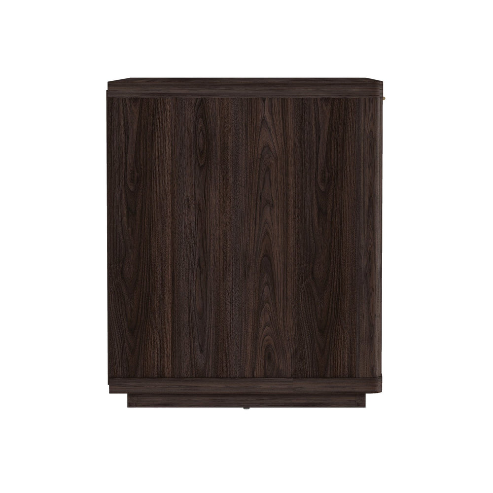 English Elm Evelyn 32" Nightstand In Brown - Modern Mdf Design With Drawer & Open Shelf For Stylish Storage Solutions B365P398524