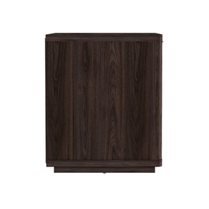 English Elm Evelyn 32" Nightstand In Brown - Modern Mdf Design With Drawer & Open Shelf For Stylish Storage Solutions B365P398524