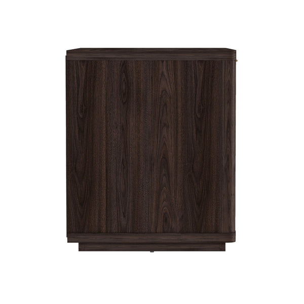 English Elm Evelyn 32" Nightstand In Brown - Modern Mdf Design With Drawer & Open Shelf For Stylish Storage Solutions B365P398524
