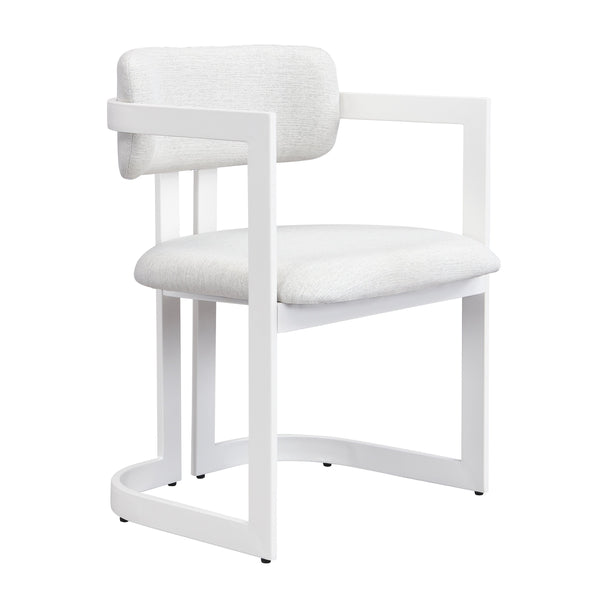 English Elm Christopher Knight Home® - Upholstered Dining Chairs Set of 2 with Iron Frame, Fabric Seat Cushions, Modern Compact Design Beige+White N779P281141B