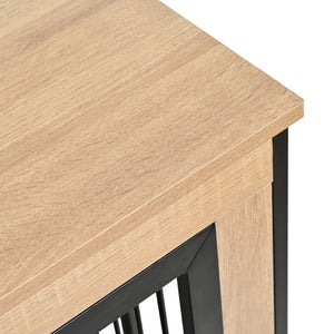 English Elm Dog Crate Furniture Xl Double Compartment Mdf Wood Console for Two Large Breeds W420P207590
