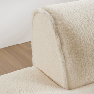 English Elm 90.0"Oversized Modular Sectional Sofa Plush Foam & Pocket Springs, Ready-to-Use 2-Piece Set for Living Room Comfort and Mobility (No Assembly) Beige N723S9701A