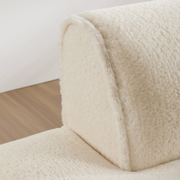 English Elm 90.0"Oversized Modular Sectional Sofa Plush Foam & Pocket Springs, Ready-to-Use 2-Piece Set for Living Room Comfort and Mobility (No Assembly) Beige N723S9701A